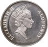 Купить Великобритания (Олдерни) 2 фунта (pounds) 1995 "95 лет со дня рождения Королевы-Матери"