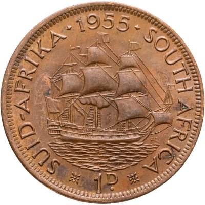 купить ЮАР 1 пенни (penny) 1955