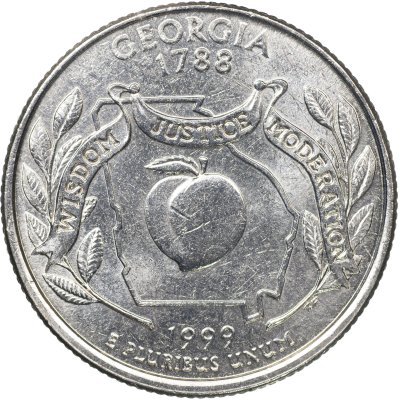купить США 25 центов [Квотер] 1999 P [KM#296] "Джорджия"