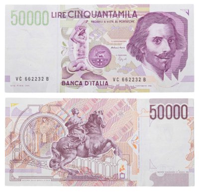 купить Италия 50000 лир 1992