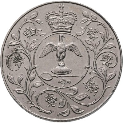 купить Великобритания 1 крона (25 новых пенсов) 1977 "Cеребряный юбилей царствования Елизаветы II"