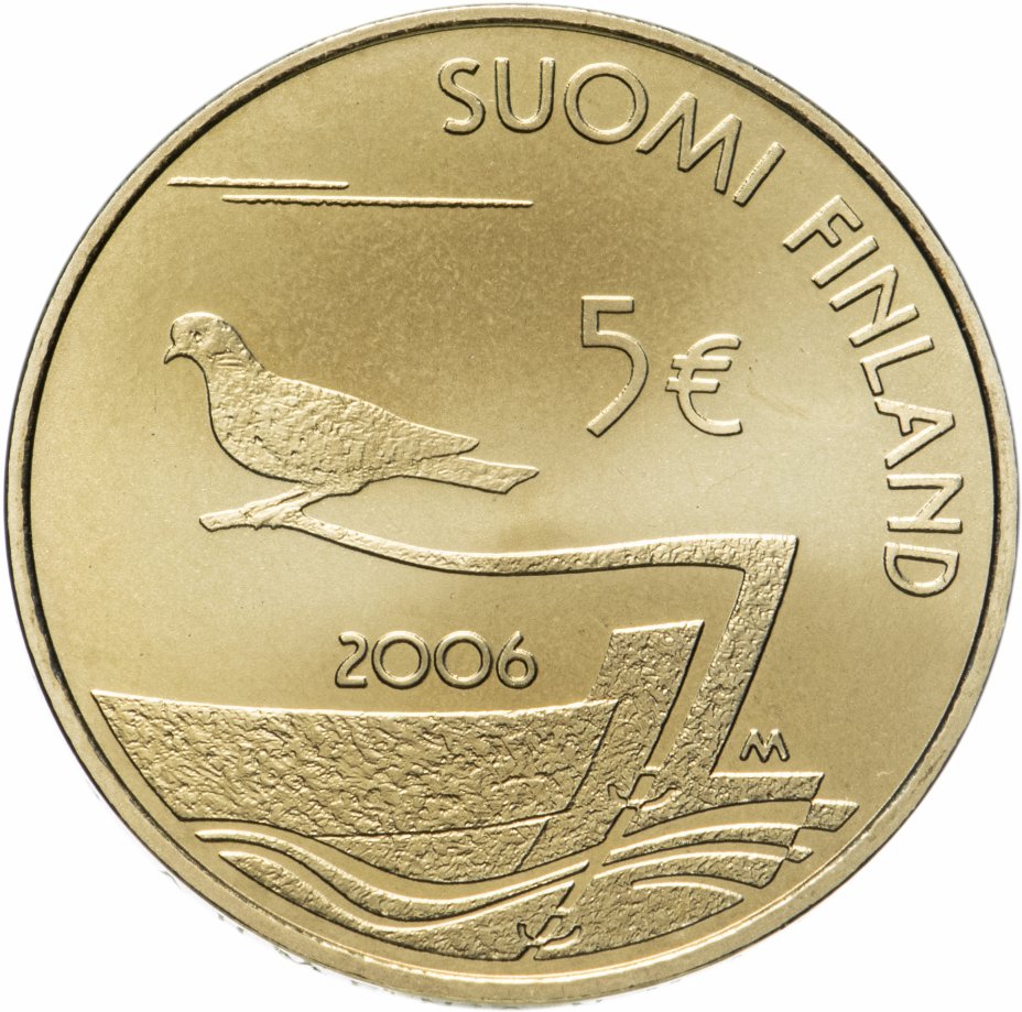 Евро 2006 года. 5 Евро Финляндия обычные.