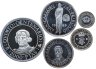 Купить Испания набор из 5 монет 1989 "500 лет открытию Америки" в футляре и с сертификатом