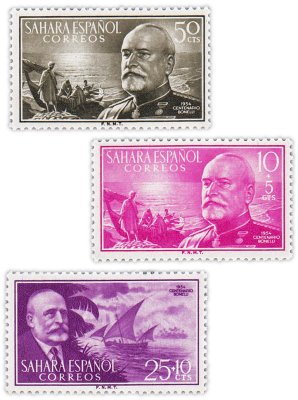 купить Испания, Сахара набор из 3 марок 1954