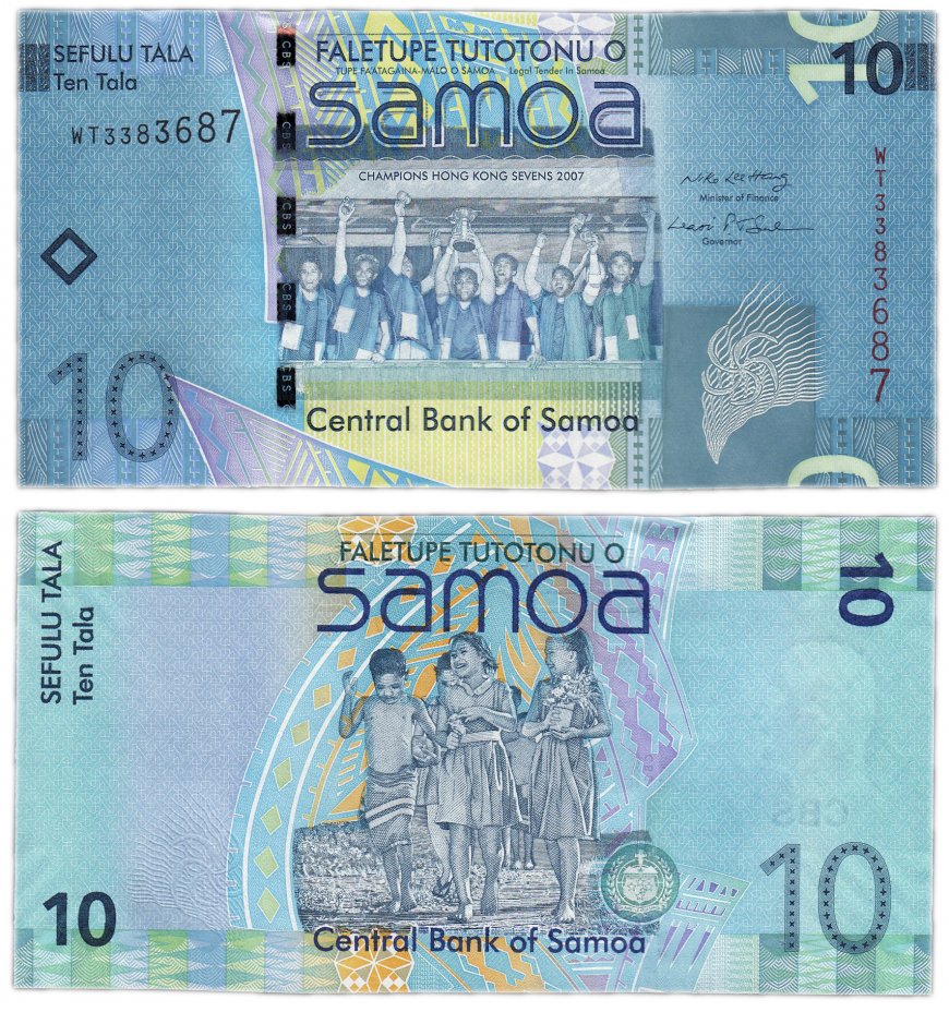 купить Самоа 10 тала 2008 (Pick 39a)