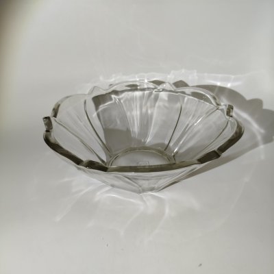 купить Конфетница(салатник) фестончатым декором, стекло, Дятьковский хрустальный завод, СССР, 1960-1970 гг.
