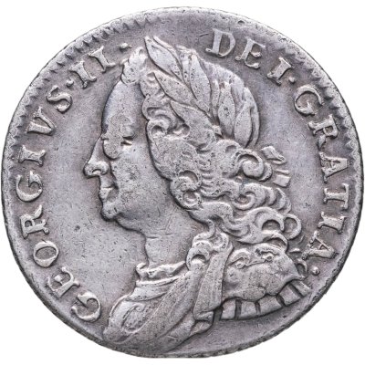 купить Великобритания 6 пенсов 1757 Георг II.