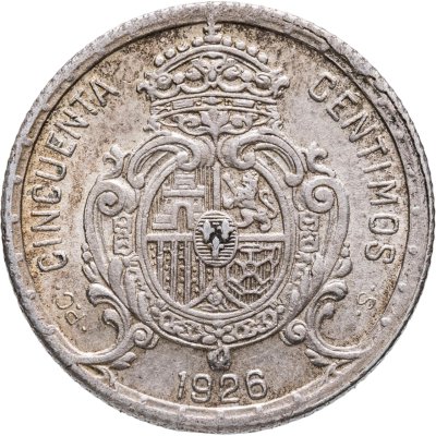 купить Испания 50 сентимо (centimos) 1926
