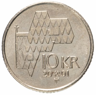 купить Норвегия 10 крон (kroner) 2001