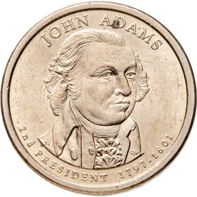 купить США 1 dollar (доллар) 2007 D Джон Адамс (2-й президент США)