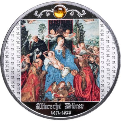 купить Камерун 500 франков 2021 "Альбрехт Дюрер - Праздник Розария" в футляре, с сертификатом