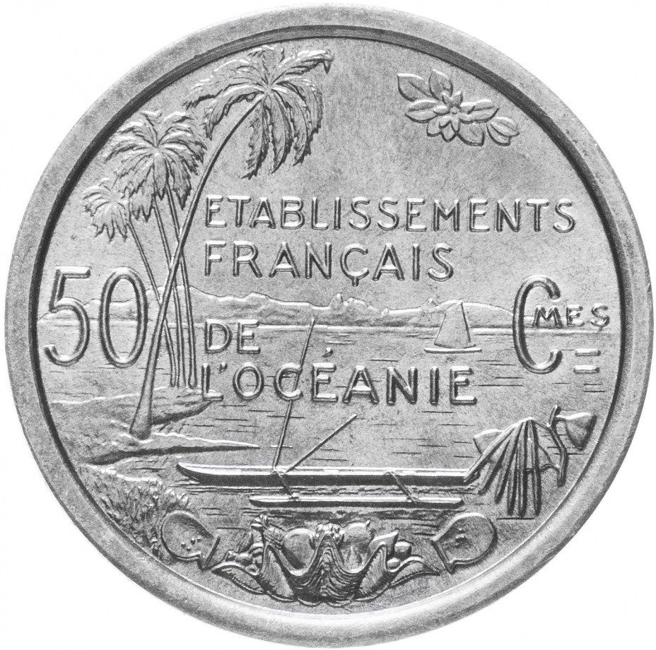 купить Французская Океания 50 сантимов 1949