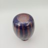 Купить Ваза миниатюрная с волнообразным декором сине-оранжевого цвета, Mdina Glass, стекло, Мальта, 2000-2010 гг.