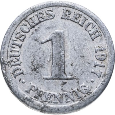 купить Германская империя 1 пфенниг 1917