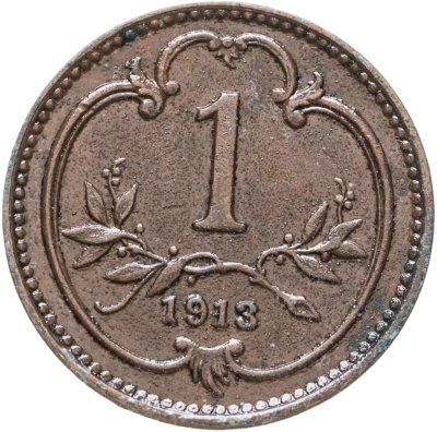 купить Австрия 1 геллер (heller) 1913