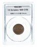 Купить 1/2 копейки 1909 СПБ, в mini-слабе ННР MS62BN, Биткин №269