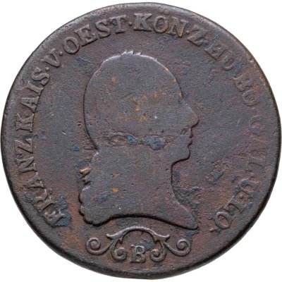 купить Австрия 3 крейцера (kreutzer) 1812, знак монетного двора "B" - Кремница