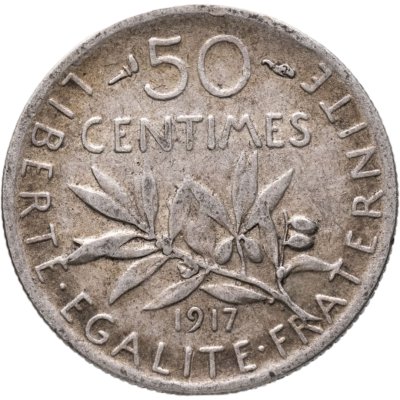 купить Франция 50 сантимов (centimes) 1917
