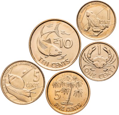 купить Сейшельские острова набор монет 2012-2016 (5 штук) Флора и Фауна