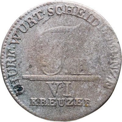 купить Германия, Вюртемберг 6 крейцеров 1804