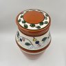 Купить Бочонок для хранения продуктов с растительным декором, керамика, роспись, СССР, 1970-1990 гг.