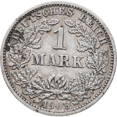 купить Германия 1 марка (mark) 1909 D знак монетного двора: "D" - Мюнхен