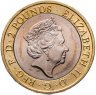 Купить Великобритания 2 pounds (фунта) 2016 "100-летие с начала Первой мировой войны - армия Великобритании"