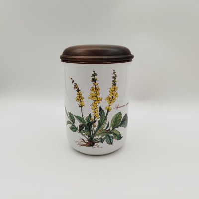 купить Банка "Agrimonia eupatoria" ("Репешок обыкновенный") для сыпучих продуктов (для чая, специй), серия "Botanica", фарфор, деколь, дерево (крышка), Villeroy & Boch, фарфор, деколь, дерево (крышка), Villeroy & Boch, Люксембург, 1980-2002 гг.