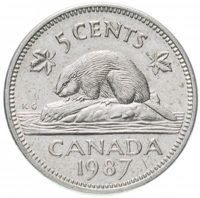купить Канада 5 центов 1987