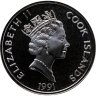 Купить Острова Кука 50 долларов 1991 "500 лет открытию Америки - Петер Минёйт, выкуп острова Манхэттен"