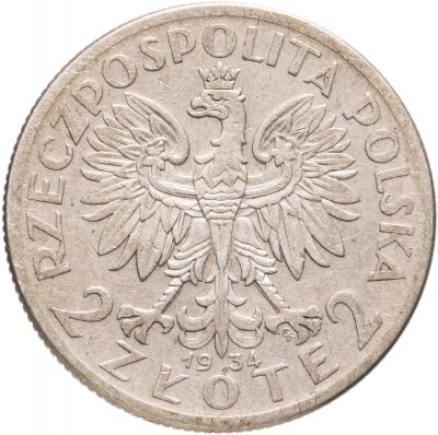купить Польша 2 злотых (zlote) 1934 Королева Ядвига