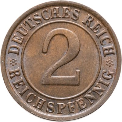 купить Германия 2 рейхспфеннига (reichspfennig) 1936 D знак монетного двора "D" — Мюнхен