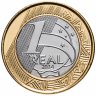 Купить Бразилия 1 real (реал) 2014 "XXXI летние Олимпийские Игры, Рио-де-Жанейро 2016 swimming (плавание)"