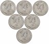 Купить Набор 6 монет 1 крона (crown) 1994  Гибралтар Чемпионат мира по футболу 1994