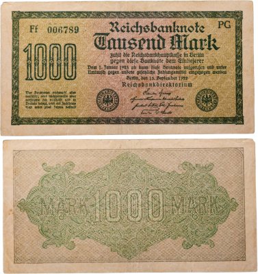 купить Германия 1000 марок 1922