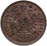 Купить Австрия 1 крейцер (kreuzer) 1881