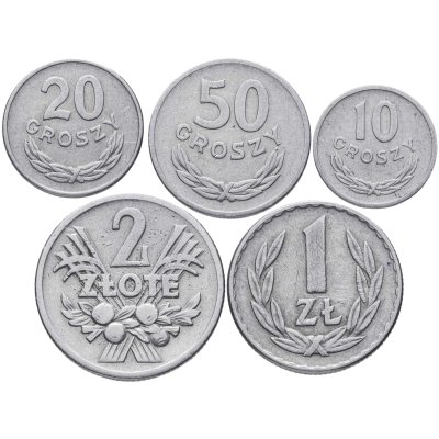 купить Польша набор 5 монет 1949 - 1965