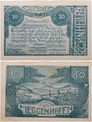 купить Австрия 10 геллеров 1920