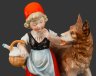 Купить Статуэтка "Красная шапочка и волк", фарфор, роспись, Carl Scheidig, Gräfenthal, Германия, 1906-1935 гг.