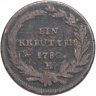 Купить Австрия 1 крейцер 1780 Мария Терезия, знак монетного двора "K" - Кремница