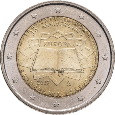 купить Италия 2 euro (евро) 2007 50-летие подписания Римского договора