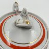Купить Ёмкость для хранения мёда с навершием в виде пчелы и ложкой, фарфор, крытье, золочение, Октябрьский фарфорово-фаянсовый завод, СССР, 1965-1991 гг.