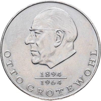 купить Германия (ГДР) 20 марок (mark) 1973 Отто Гротеволь