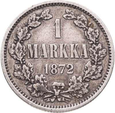 купить 1 марка 1872 S Российская Финляндия