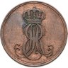 Купить Германия, Королевство Ганновер 2 пфеннига 1849
