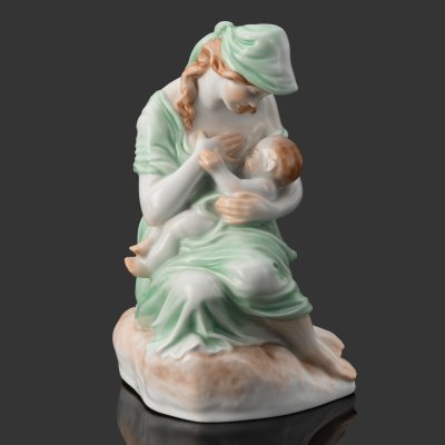 купить Статуэтка "Материнство" ("Мать и дитя"), фарфор, роспись, Herend (Херенд), Венгрия, 1970-1990 гг.