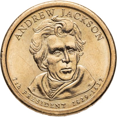 купить США 1 доллар (dollar) 2008 S "Эндрю Джексон (7-й президент США)" знак монетного двора "S" - Сан-Франциско