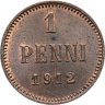 Купить 1 пенни (penni) 1912 Российская Финляндия