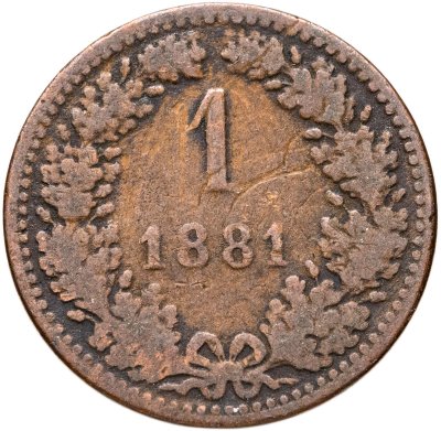 купить Австрия 1 крейцер (kreuzer) 1881