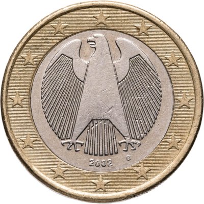купить Германия 1 евро (euro) 2002 D